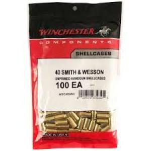 Winchester 40 Smith & Wesson Unprimed Handgun Shellcases - 100?>