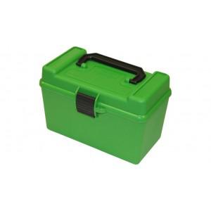 MTM Deluxe 50rd Large Rifle Ammo Box?>
