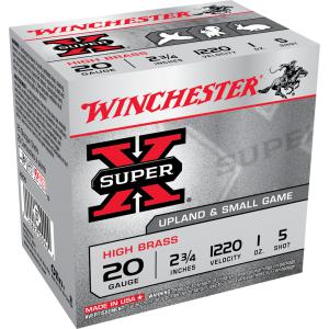 Winchester Super-X High Brass 20ga 2 3/4" #5 Ammunition?>