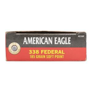 Federal American Eagle 338Federal 185gr Soft Point Ammunition?>