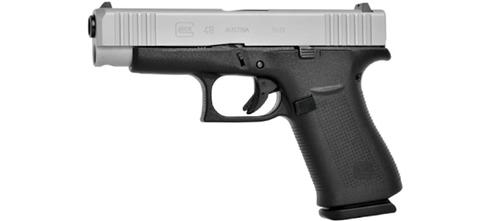Glock 48 Pistol, 9x19mm, Silver Slide, Fixed Sights*Cannot ship outside Canada*?>