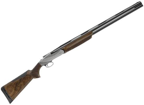 Benelli 828U Field Over/Under Shotgun - 20Ga, 3", 28", Blued, Nickel Plated Engraved Receiver, AA-Grade Satin Walnut Stock, Carbon Fiber Rib w/ Front White Dot Sight, Extended Crio (C,IC,M,IM,F)?>