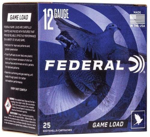 Federal Game-Shok Upland Game Load Shotgun Ammo - 12Ga, 2-3/4", 3-1/4DE, 1oz, #6, 25rds Box, 1290fps?>