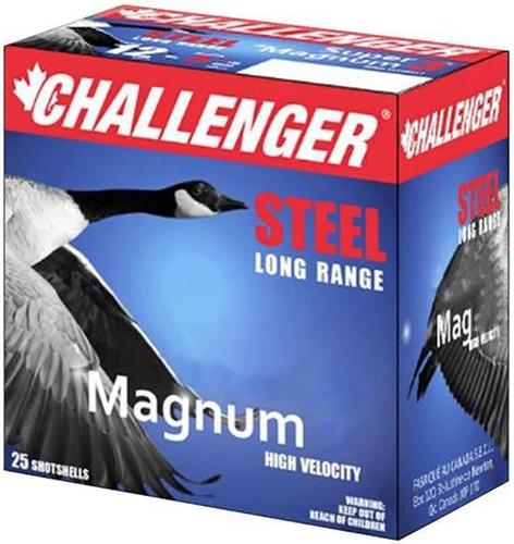 Challenger Steel Magnum Shotgun Ammo - 12Ga, 2-3/4", 1-1/16oz, BB, 25rds Box?>