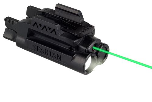 LaserMax Spartan Adjustable Light & Laser - Green Laser/Mint Light, AAA battery, 120 Lumens, Fits Picatinny & Weaver Rails?>