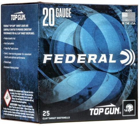 Federal Top Gun Target Load Shotgun Ammo - 20Ga, 2-3/4'', 2-1/2DE, 7/8oz, #7-1/2, 250rds Case?>