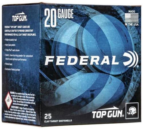 Federal Top Gun Target Load Shotgun Ammo - 20Ga, 2-3/4", 2-1/2DE, 7/8oz, #9, 25rds Box?>