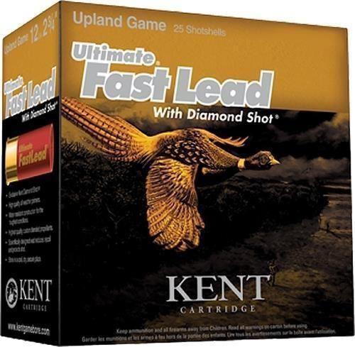Kent Ultimate Fast Lead With Diamond Shot Upland Game Shotgun Ammo - 12Ga, 2-3/4", 1-1/4oz, #6, 25rds Box, 1350fps?>
