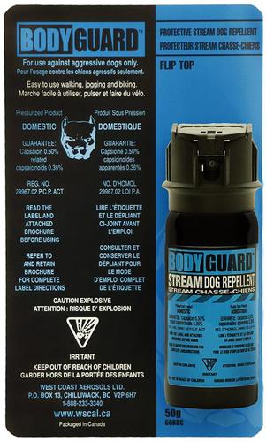 Defense Aerosols - Bodyguard Dog Repellent - Black, 50g?>