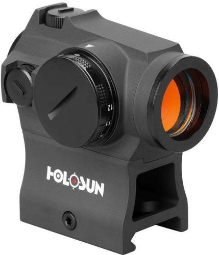 Holosun Reflex Sights - HS403R Micro Reflex Sight, Black, 2 MOA Red Dot,10DL & 2NV Brightness Settings, Rotary Switch, Multi-Layer Coating, Waterproof IP67, w/Lower 1/3 AR Height Mount & Low Base, CR2032, 100,000 hrs?>