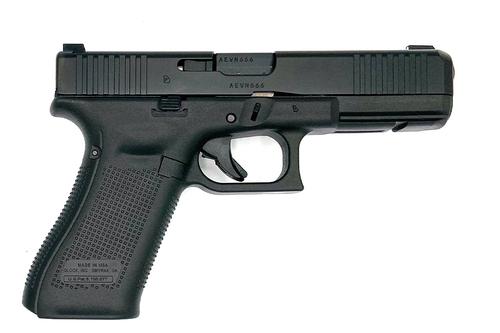 Glock 17 Gen5 Semi-Auto Pistol 9mm 4.5" BL  GNS (Glock Night Sights) Front Serrations?>