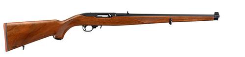 RUGER 1265 10/22 Rifle 22LR 18.5″ 10+1 Mannlicher Walnut Stock-Blued?>