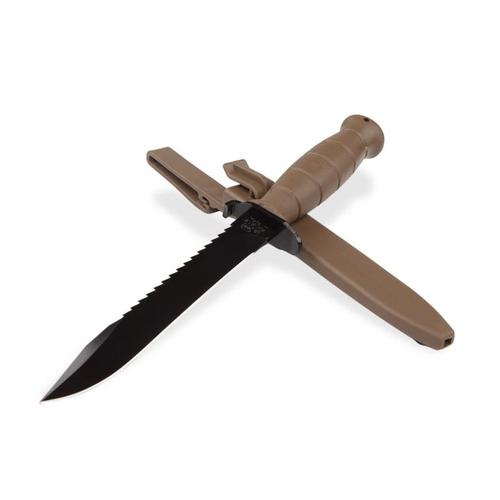 Glock Dark Earth Field Knife with Saw Packaged?>