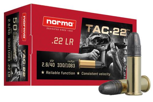 NORMA TAC-22LR 40GR LEAD RN  50RS/BOX?>