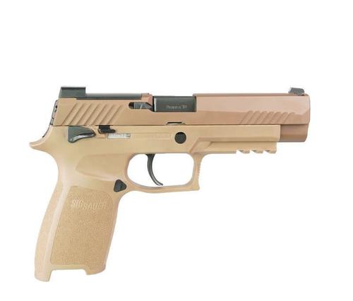 SIG SAUER P320 M17 W/Manual Safety 9mm 4.7″ BRL Coyote Tan 3Mags?>