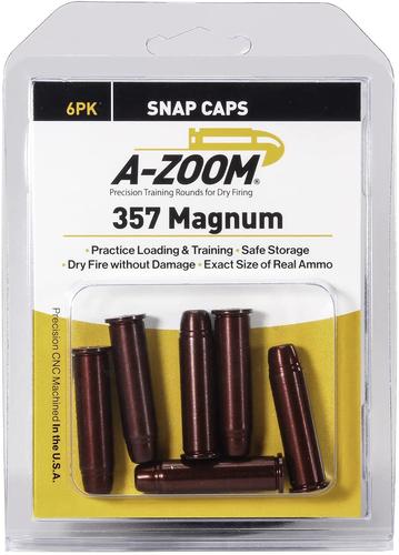 A-Zoom 357 MAG  Snap Caps Aluminum Blue 16119- Pack of 6?>