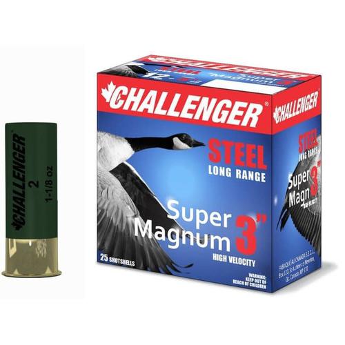 CHALLENGER 12 GA STEEL 3” 1-1/4 Oz #4 SUPER MAGNUM 25RS/BOX?>