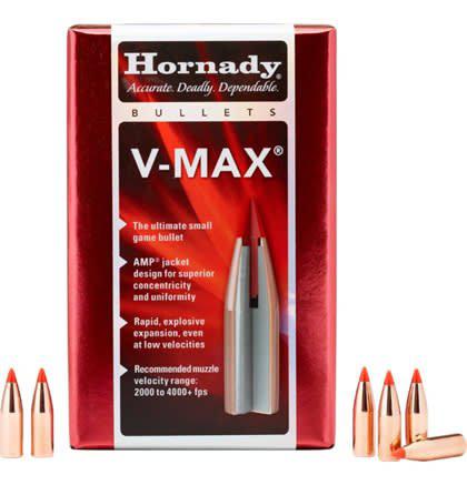 Hornady 6.5mm .264" Diameter 95 Grain V-Max Polymer Tip Boat Tail Projectile 100 Per Box?>