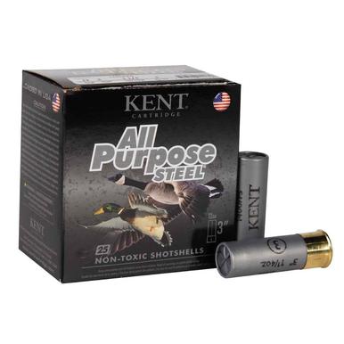 Kent All Purpose Steel 12ga 3" #2 , 1 1/4oz  1400Fps , 25 Rds?>
