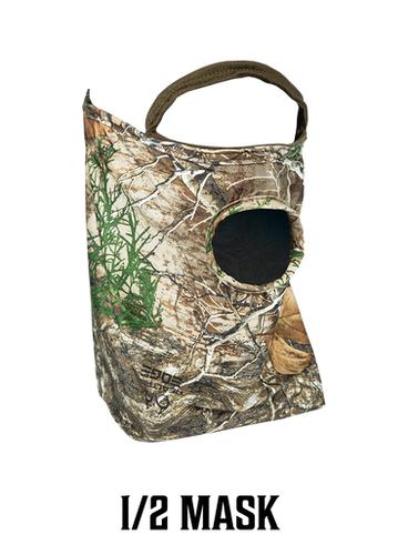 Primos Stretch Fit 1/2 Face Mask, Realtree Edge Camo?>