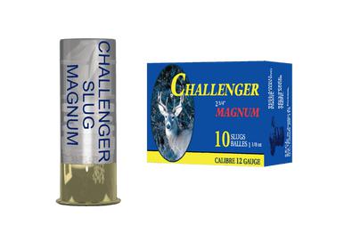 Challenger Magnum Rifled Slugs, 2 3/4", 12ga, Box of 10?>
