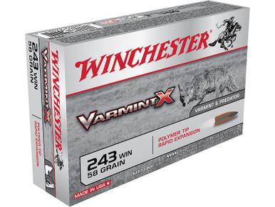 Winchester Varmint X 243 Winchester 58 Gr PT, 20 Rds?>