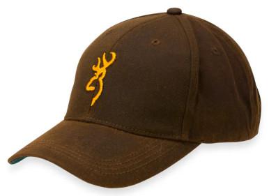 Browning Dura-Wax Solid Color Cap with 3-D Buckmark, Brown?>