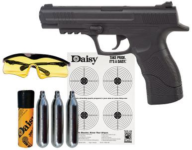 Daisy 415 Pistol, Fibre Optic Sights Kit w/Glasses, BBs, CO2?>