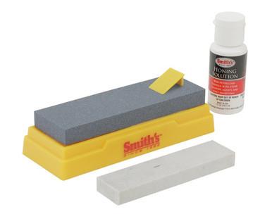 Smith's Combination Bench Stone Kit w/ Honing Solution?>