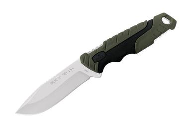 Buck Knives 656 Pursuit Large Fixed Knife, Green Molded Handle?>