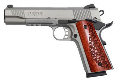 Canuck 1911 w/Rail, 45 ACP 5" barrel Stainless, Free Shipping?>