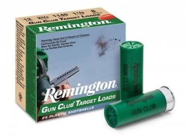 Remington 12 Ga Gun Club 2 3/4", 1 1/8 oz #8, 25 Rnds?>
