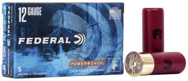 Federal Power Shok 12ga 00 Buck Low Recoil 2 3/4", Box of 5?>