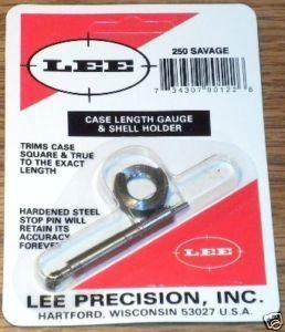 Lee Precision .250 Savage  Case Length Gauge & Shell Holder?>