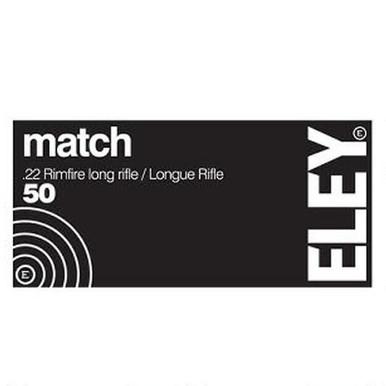 Eley Match 22lr, 40gr Flat Nose, Box of 50?>