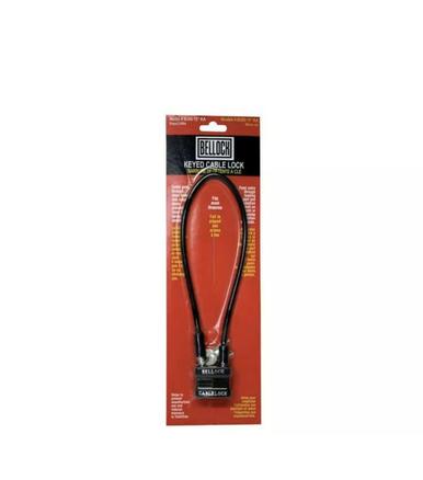 Bell Keyed Alike Cable Lock, 8"?>