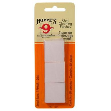 Hoppe's Cleaning Patches No. 1 S-Bore, 17-203 Cal, 60 Qty?>