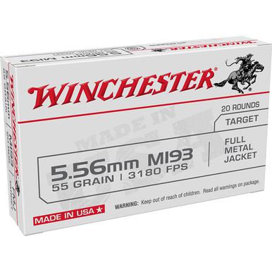 Winchester M193 5.56 Nato 55gr FMJ, 20 Rd?>
