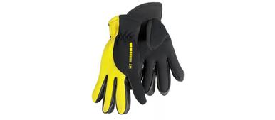 HT Full Finger Neoprene Gloves X-Large, Black and Yellow?>