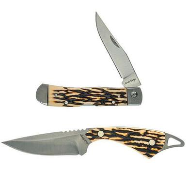 Uncle Henry Drop Point Fixed Blade Knife and Interchangeable Folding Knife?>