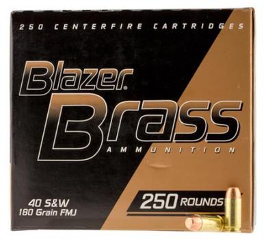 CCI Blazer Brass Cased 40 S&W 180gr FMJ Case of 250?>