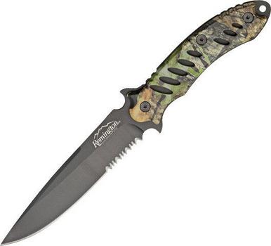 Remington 10.5" Fixed Blade, Mossy Oak, Black Blade?>