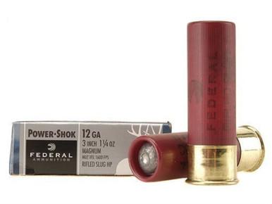 Federal Power-Shok 12ga 3" 1 1/4" Rifle Slug, Box of 5?>
