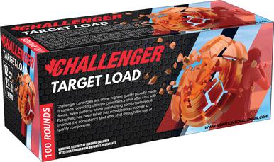 Challenger Target Load, 12 Ga, 2 3/4", #8, 1 1/8 Oz, 100 Rds?>
