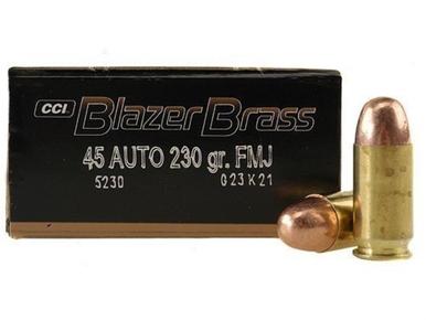 CCI Blazer Brass Cased 45 ACP 230 Grain FMJ, Box of 50?>