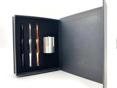 Caliber Gourmet 3-Piece Pen/ Revolver Cylinder Gift Set?>