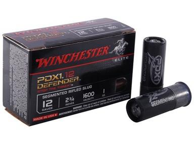 Winchester Defender 12ga 2 3/4 PDX1 1oz Segmented Slug, 10 Rds?>