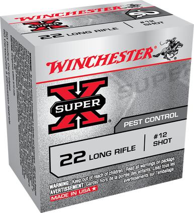 Winchester Super-X Pest Control 22 LR #12 Shot, 50 Rds?>
