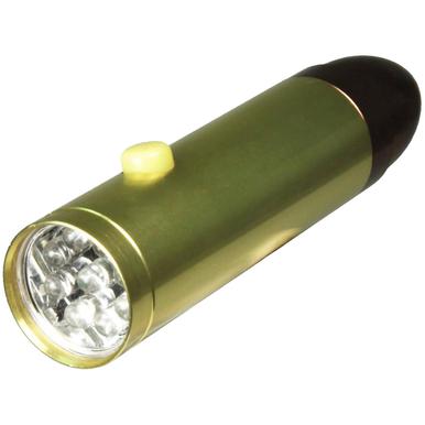 Rivers Edge 9 LED Bullet Flashlight, Brass Colored?>