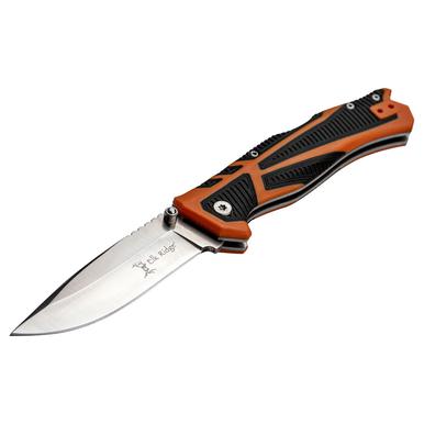 Elk Ridge Trek Folding Knife, Black/ Orange?>